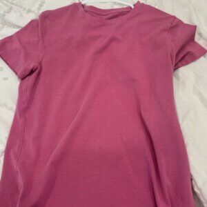 Lululemon Pink Short Sleeve All-Yours Cotton Tee